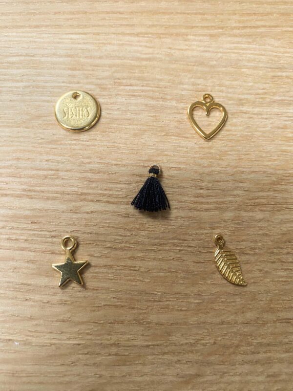 Armbanden set 3 letters en Love goud - Afbeelding 5